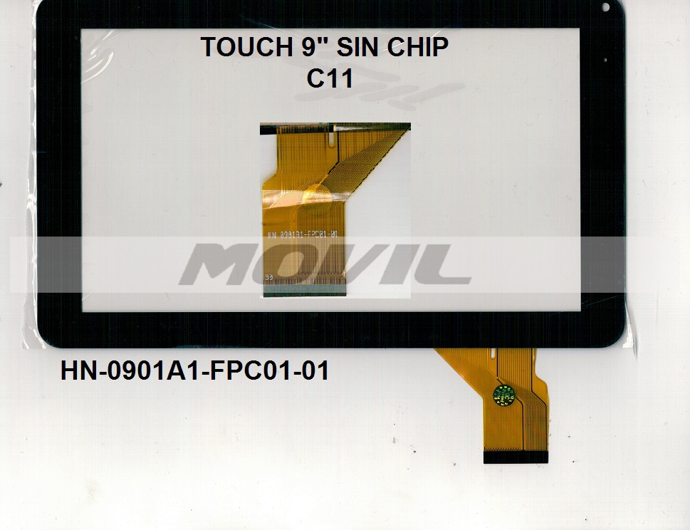 Touch tactil para tablet flex 9 inch SIN CHIP C11 HN-0901A1-FPC01-01